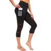 Familyhouse Women's Capris Leggings Workout Running Leggings Cropped Yoga Pants Sports Tights Gym Leggings (Black,XL) view 1