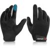 BEACE Full Finger Weight Lifting Gym Gloves with Anti-Slip Leather Palm for Workout Exercise Training Fitness and Bodybuilding for Men & Women view 1