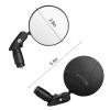 2 Pack Bicycle Rearview Mirror Bike Bar End Mirror Adjustable Bending Handlebar Bike Mirror Rotatable HD Bike Wide Angle Acrylic Convex Mirrors for Mountain Road Bicycle Moped Cycling view 2
