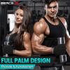 BEACE Full Finger Weight Lifting Gym Gloves with Anti-Slip Leather Palm for Workout Exercise Training Fitness and Bodybuilding for Men & Women view 2