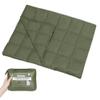 4Monster Packable Camping Blanket Lightweight,Compact Camping Quilt Water-Resistant, Wearable Warm Alternative Camping Blanket for Airplane, Hiking, Backpacking, Stadium,Beach (Army Green, L(55*69")) view 1