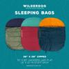 Wilderdog Dog Sleeping Bag - 36in x 28in - Maroon view 2