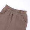 Kids Brushed Fleece Active Pants Child Thick Cotton Jogger Elastic Waist Pocket Sweatpants Solid Long Trousers view 3