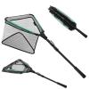 KOMCLUB Floating Fishing Net,70.8 Inch Collapsible Fishing Net for Fish with Telescopic Rod Handle Rubber Coated Landing Net for Easy Catch & Release Kids Saltwater and Freshwater Use view 1