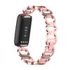 Compatible with Fitbit Luxe Band Adjustable Stainless Steel Parker Link Bracelet Replacement Wristbands Classy Dressy Straps for Luxe Accessories for Women(RosePink) view 2