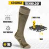 M-Tac Military Mid Calf Boot Socks 2 Pack - Wick Dry Men Coolmax RibTop Nylon Army Combat Socks (OCP, L) view 4