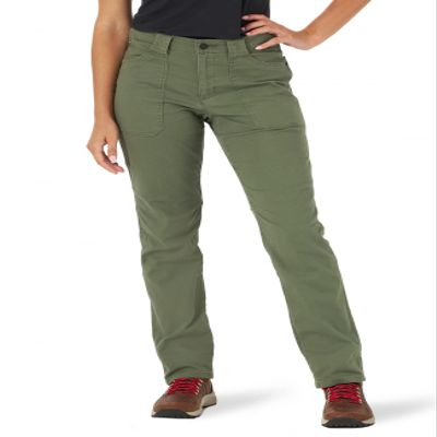 Canvas Slim Fit Pant, Olive, 10 Tall