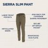 Canvas Slim Fit Pant, Olive, 10 Tall view 4