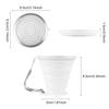 JBER Silicone Collapsible Travel Cup, 4 Pack Silicone Folding Camping Cup with Lids Expandable Drinking Cup for Outdoor Hiking Travel (White Translucent) view 3