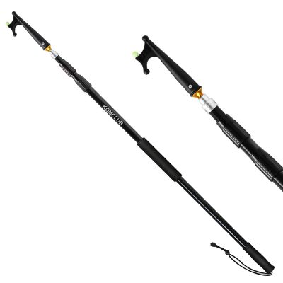 KOMCLUB Telescoping Boat Hook for Docking 3-Stage Telescopic Boat Hook Pole Newest Luminous Design Non-Slip EVA Hand Grips - 12 Feet