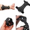 4 Pack Archery Armguard Adjustable 2 Straps Buckles Forearm Protector for Kids & Youth Recurve Bows Longbow Hunting Archers(Black, Blue, Red, Green) view 3