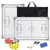 Football Coaches Tactical Board, Pure Vie Portable Soccer Magnetic Tactics Strategy Notebook Football Coaching Clipboard - Sport Training Assistant Equipment KIt with Player Markers, Pen and Eraser view 1