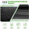 10L0L Golf Cart Deluxe Enclosure for EZGO TXT & RXV 2 Passenger, 4-Sided Clear PVC Window Rain Cover with Zipper Entry, Black view 2