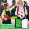 Pure Vie Football Coaches Tactical Board, Portable Soccer Magnetic Tactics Strategy Notebook Football Coaching Clipboard - Sport Training Assistant Equipment KIt with Player Markers, Pen and Eraser view 3