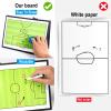 Football Coaches Tactical Board, Pure Vie Portable Soccer Magnetic Tactics Strategy Notebook Football Coaching Clipboard - Sport Training Assistant Equipment KIt with Player Markers, Pen and Eraser view 4