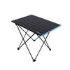 UNISTRENGH Foldable Camping Table Portable Camping Side Tables Ultralight Waterproof Aluminum Alloy Table Top with Carrying Bag for Picnic Camp Beach Outdoor BBQ Cooking (Black-Medium) view 1