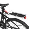 Bike Cargo Rack, Mountain Bike Bicycle Carrier Rack Seat Post Rear Shelf Aluminum Alloy Black, for Panniers Bags, Luggage, Cargo view 1