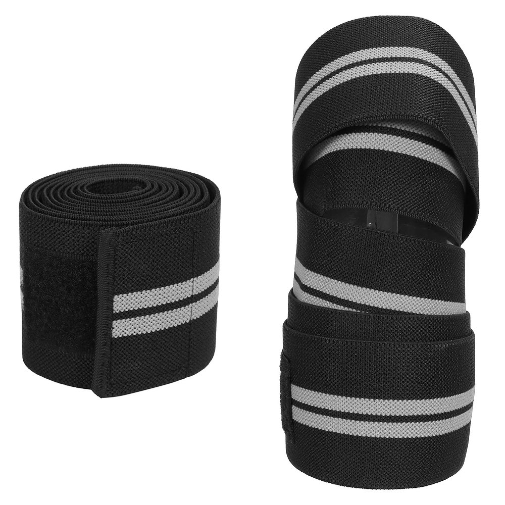Lastic Straps, Knee Pain Relief Straps Support Wraps, Sports Knee Wraps Compression Elastic Knee Sleeves Brace Straps For Weightlifting(gray)