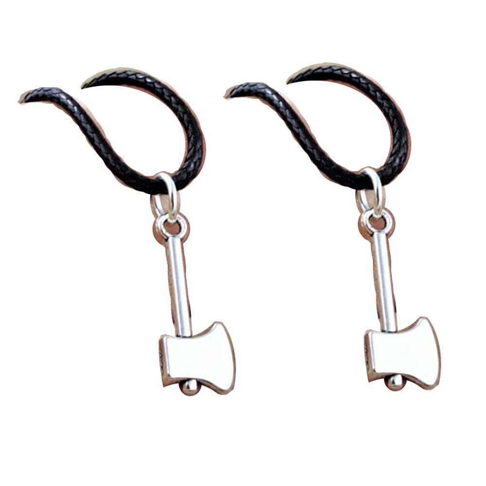 2Pcs Fire Axe Necklace, Firefighter Necklace, Axe Jewelry