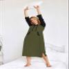 Ekouaer Nightgowns for Women Cotton Nightgown Long Sleeve Hooded Night Gown view 4