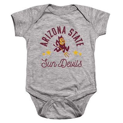 ASU Sun Devils Arizona State Official Sun Devils Unisex Infant Snap Suit for Baby,Athletic Heather, 12 Months