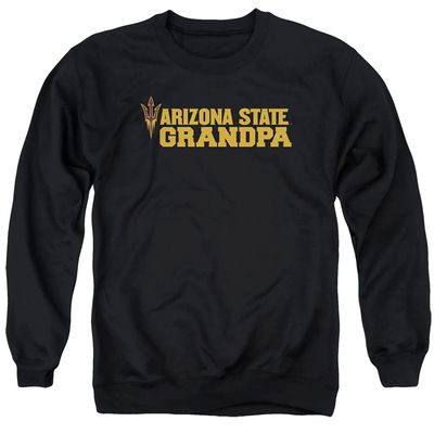 ASU Sun Devils Arizona State Official Grandpa Unisex Adult Crewneck Sweatshirt,Black, Medium