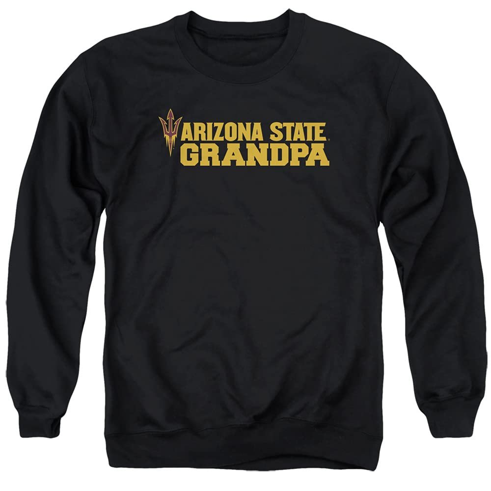 ASU Sun Devils Arizona State Official Grandpa Unisex Adult Crewneck Sweatshirt,Black, Medium