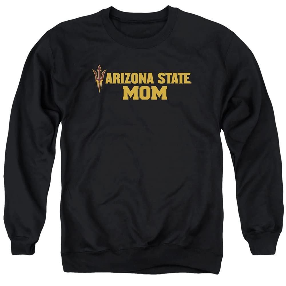 ASU Sun Devils Arizona State Official Mom Unisex Adult Crewneck Sweatshirt,Black, X-Large