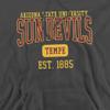 ASU Sun Devils Arizona State Official Est. Date Unisex Adult Pull-Over Hoodie,Charcoal, Large view 2
