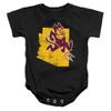 ASU Sun Devils Arizona State Official State Shape Unisex Infant Snap Suit for Baby,Black, 12 Months view 1