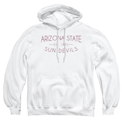 ASU Sun Devils Arizona State Official Simple Unisex Adult Pull-Over Hoodie,White, 2X-Large