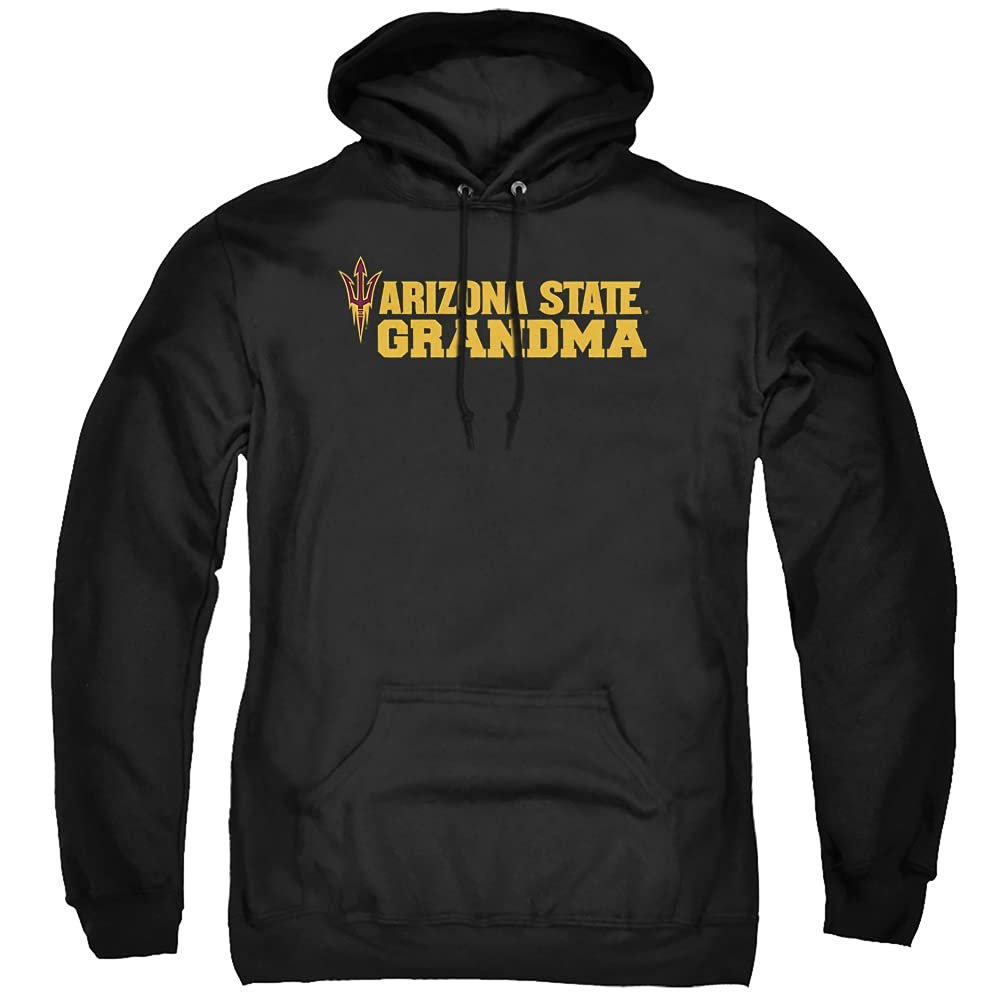 ASU Sun Devils Arizona State Official Grandma Unisex Adult Pull-Over Hoodie,Black, X-Large