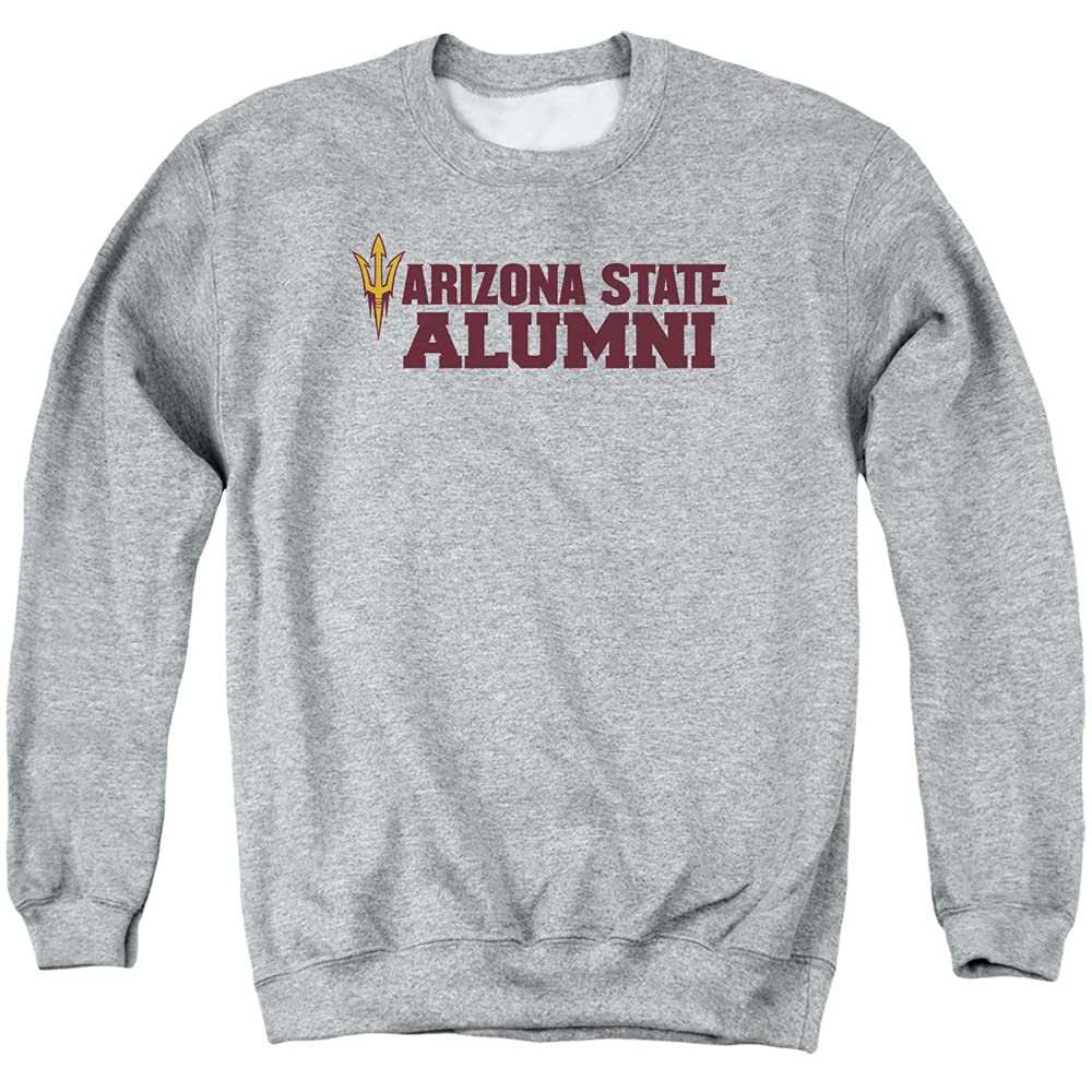 ASU Sun Devils Arizona State Official Alumni Unisex Adult Crewneck Sweatshirt,Athletic Heather, Large