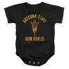 ASU Sun Devils Arizona State Official Sun Devils Logo Unisex Infant Snap Suit for Baby,Black, 24 Months view 1