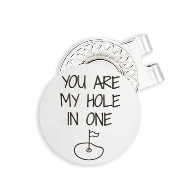 Golf Gifts for Men Golf Ball Marker with Hat Clip You Are My Hole In One