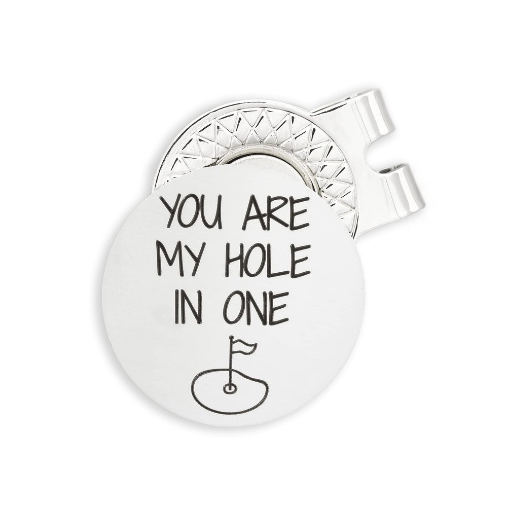 Golf Gifts for Men Golf Ball Marker with Hat Clip You Are My Hole In One