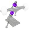 Dime Bag Hardware Skateboard Truck Rebuild Kit Bushings Washers Pivot Cups for 2 Trucks (91A Purple) view 4