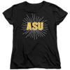 ASU Sun Devils Arizona State Official Burst Women's T Shirt,Black, Medium view 1