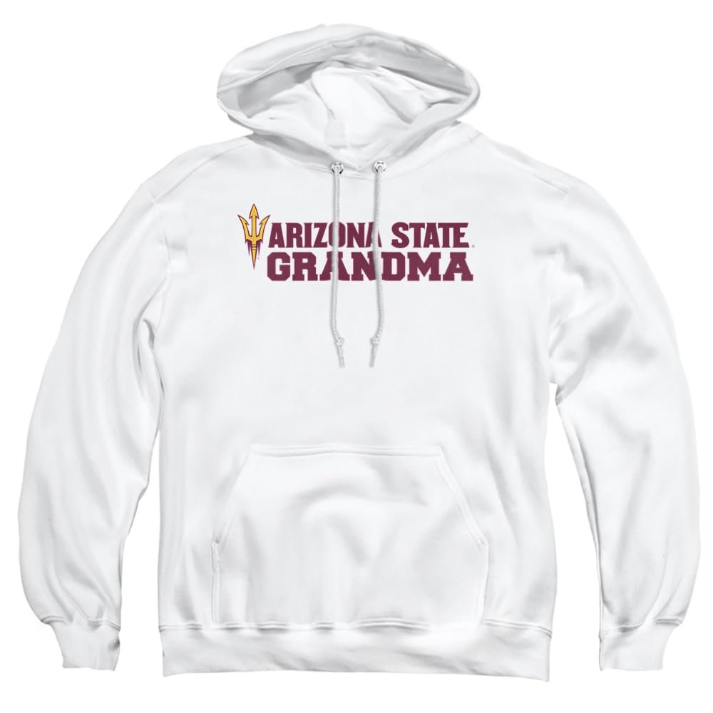 ASU Sun Devils Arizona State Official Grandma Unisex Adult Pull-Over Hoodie,White, X-Large