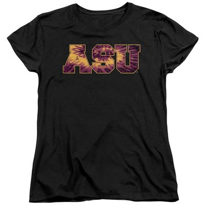 ASU Sun Devils Arizona State Official Tie-Dye Women's T Shirt,Black, X-Large