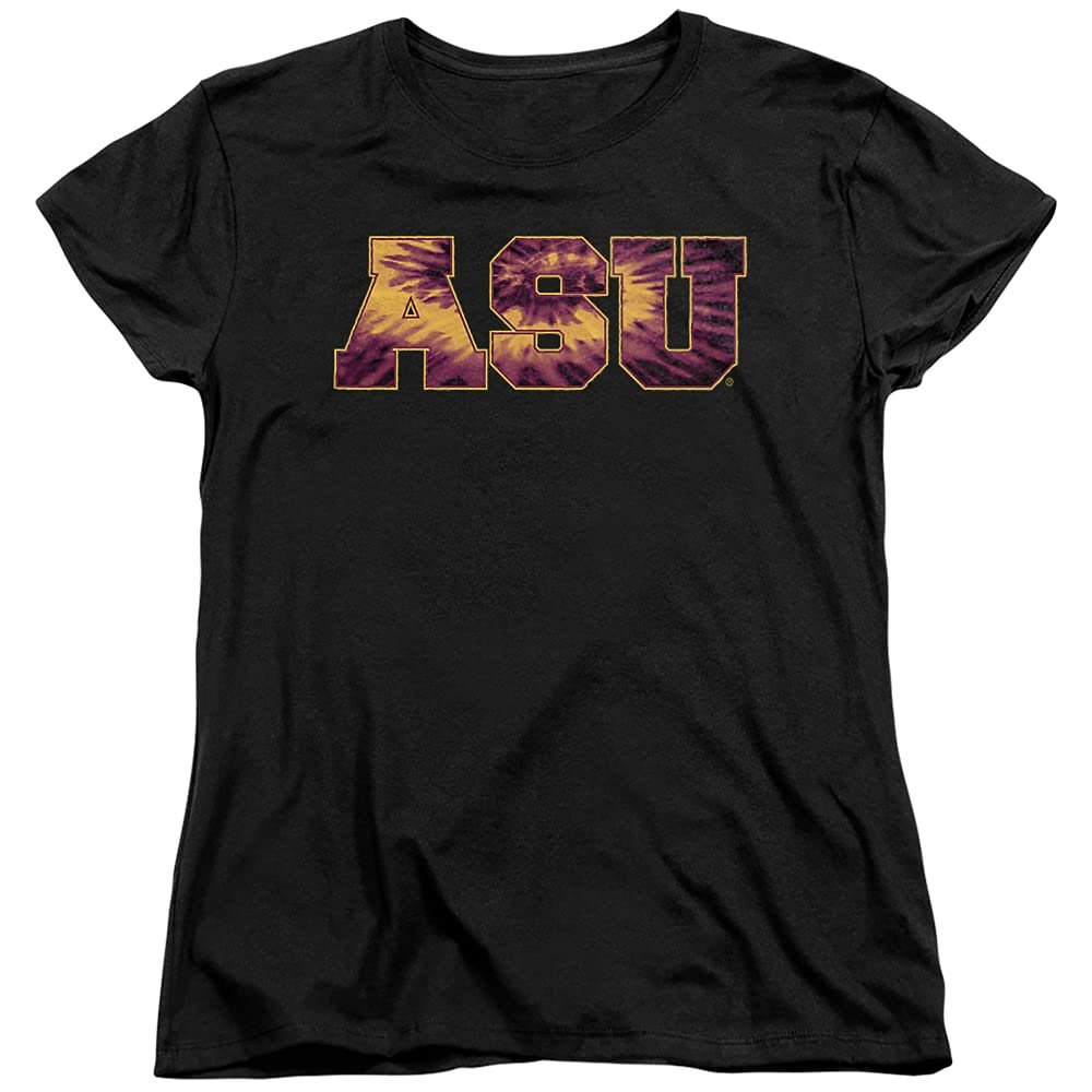 ASU Sun Devils Arizona State Official Tie-Dye Women's T Shirt,Black, X-Large