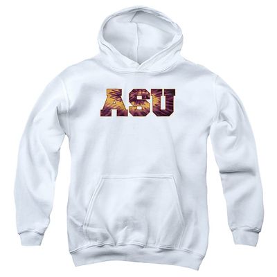 ASU Sun Devils Arizona State Official Tie-Dye Unisex Youth Pull-Over Hoodie,White, Large