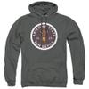 ASU Sun Devils Arizona State Official Plaid Badge Unisex Adult Pull-Over Hoodie,Charcoal, X-Large view 1