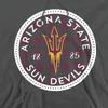 ASU Sun Devils Arizona State Official Plaid Badge Unisex Adult Pull-Over Hoodie,Charcoal, X-Large view 2