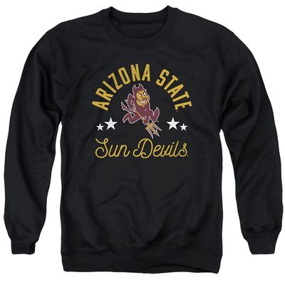 ASU Sun Devils Arizona State Official Sun Devils Unisex Adult Crewneck Sweatshirt,Black, Medium