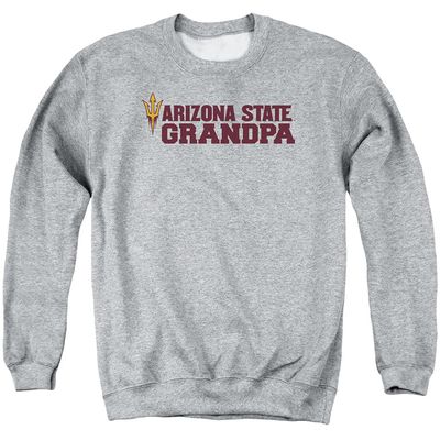 ASU Sun Devils Arizona State Official Grandpa Unisex Adult Crewneck Sweatshirt,Athletic Heather, Small
