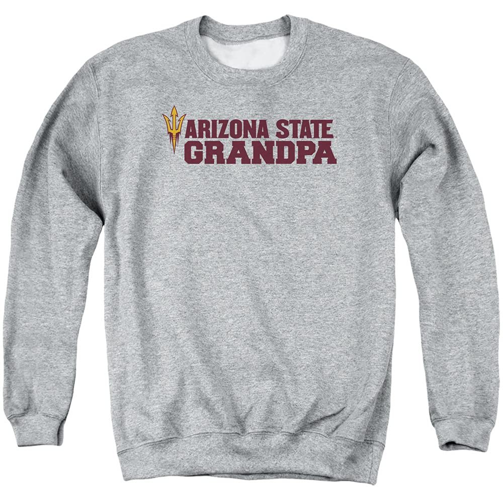 ASU Sun Devils Arizona State Official Grandpa Unisex Adult Crewneck Sweatshirt,Athletic Heather, Small