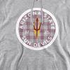 ASU Sun Devils Arizona State Official Plaid Badge Unisex Adult Pull-Over Hoodie,Athletic Heather, X-Large view 2