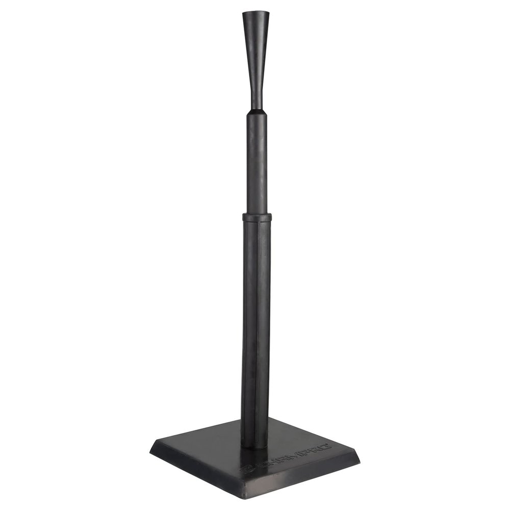CHAMPRO MVP Rubber Batting Tee 2, Adjustable Height, for Training and Performance Improvement, Black
