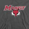 Marist College Official Stacked Unisex Adult Pull-Over Hoodie,Charcoal, Small view 2